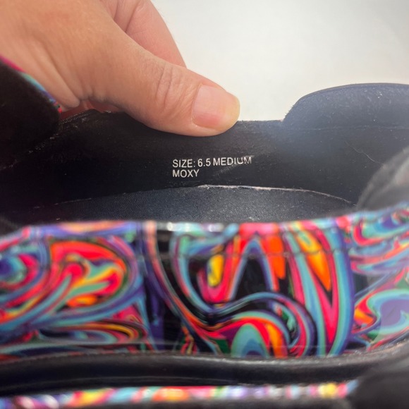 Klogs Footwear Moxy Swirl Print Leather‎ Clogs Shoes Women's Size 6.5 - Picture 7 of 9